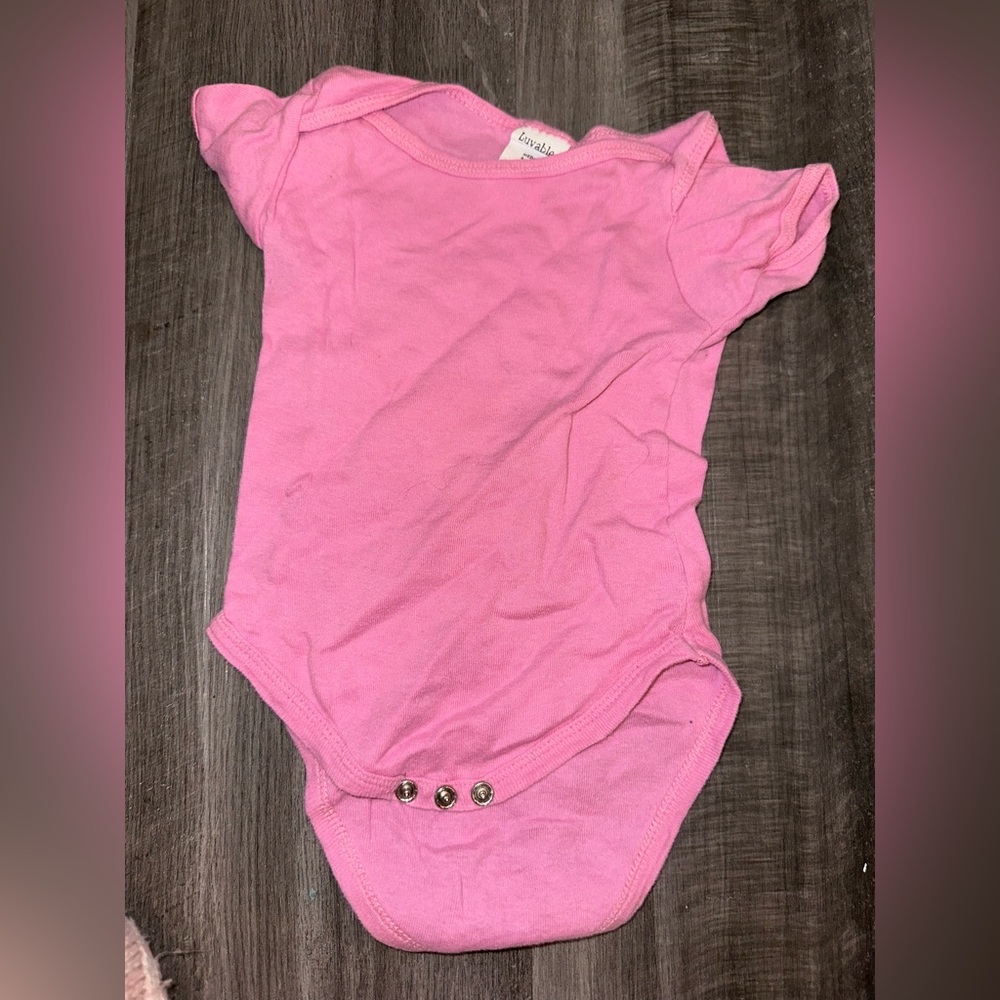Luvable Friends Pink Bodysuit for Kids